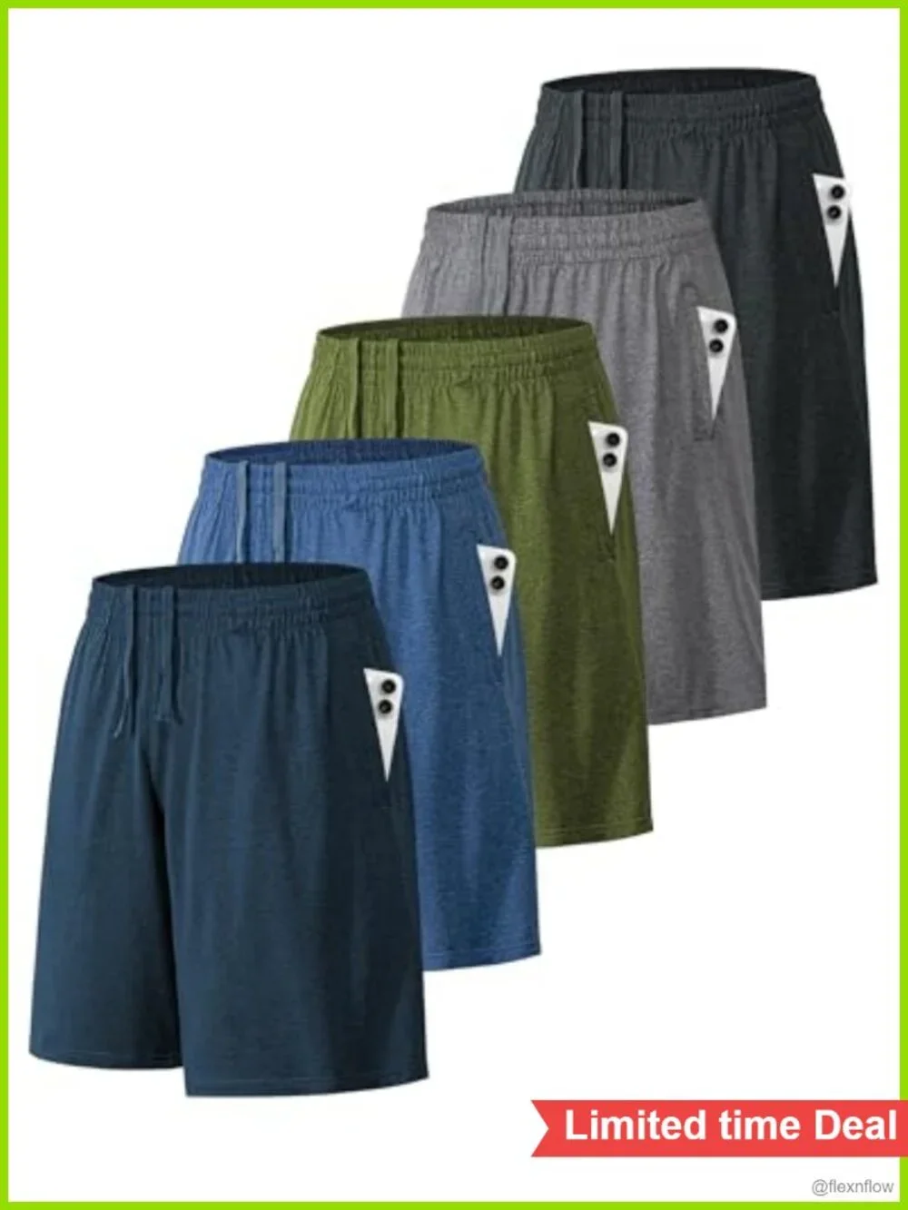Men's Quick Dry Athletic Shorts with Pockets 10-inch Inseam